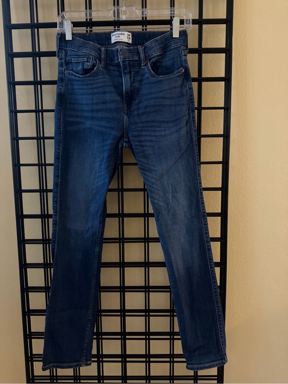 Men's Dark Blue Straight-Leg Jeans